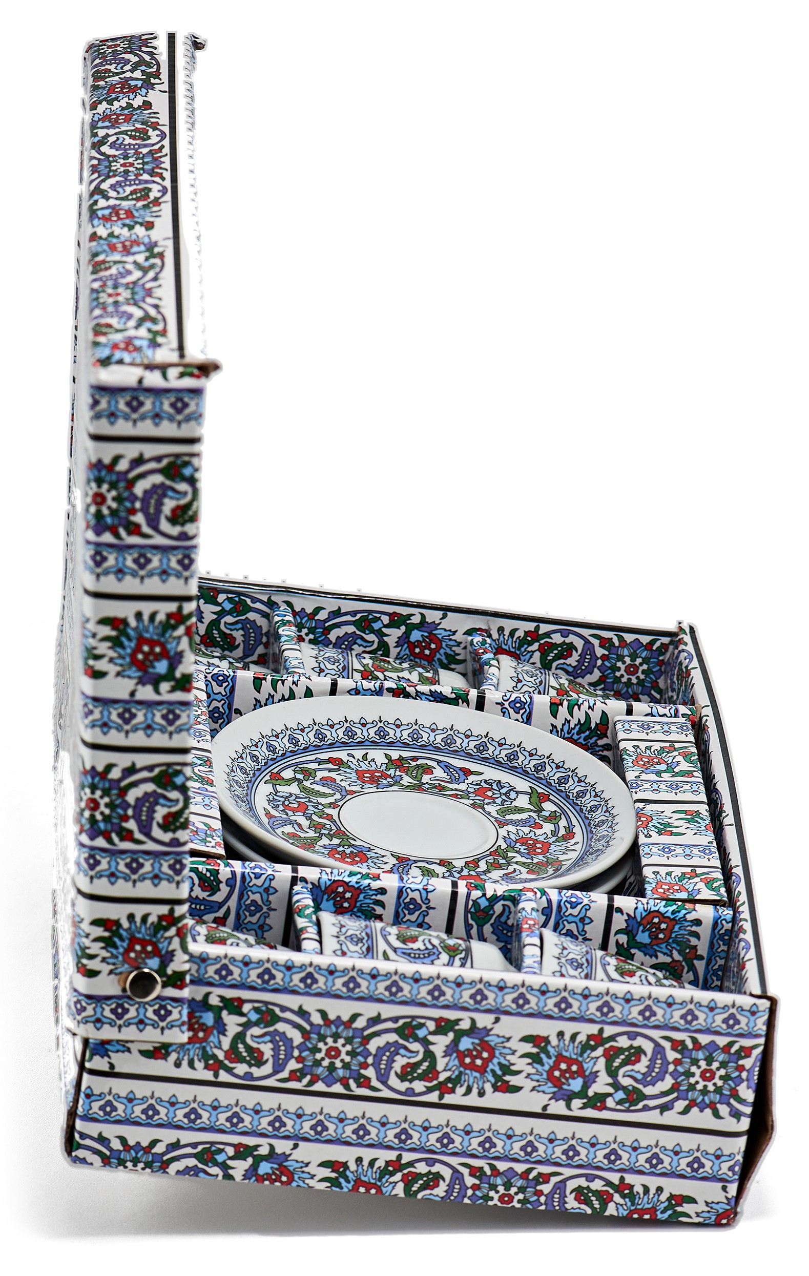 Турецкий набор керамика (С орнаментом синий) фото #10